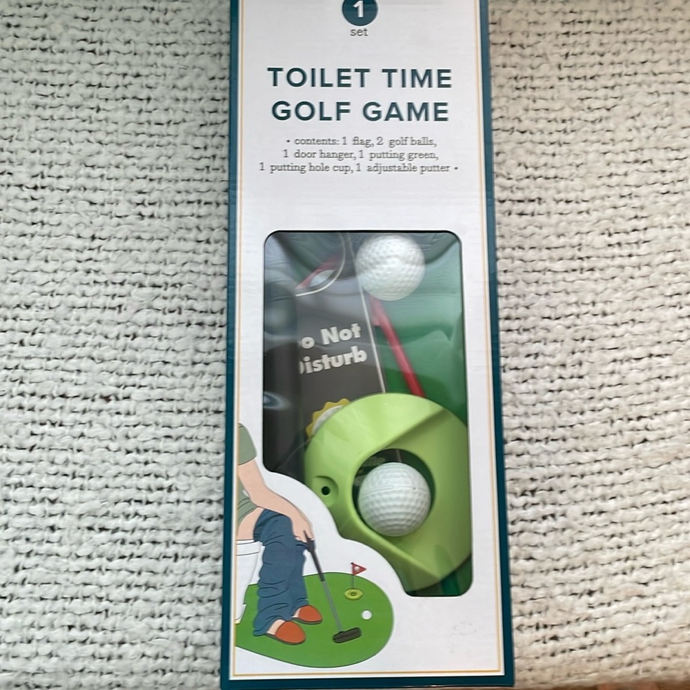 Game - toilet time golf game